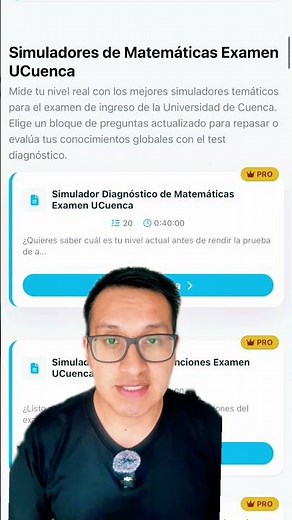 Simuladores gratuitos para el examen de admision de la Universidad de Cuenca 2026