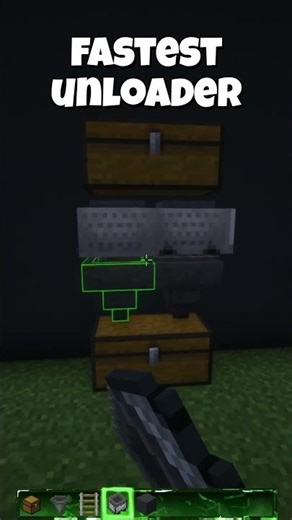 FASTEST UNLOADER Minecraft #gaming #minecraft #minecrafttutorial #trending