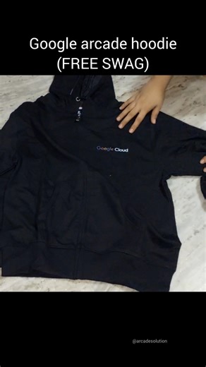 Google arcade Hoodie | Google arcade 2026 | Google cloud Free swags & goodies #hoodie #shorts #swag