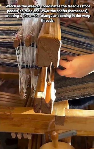 Inside the Loom: The Mechanics of 4-Shaft Weaving