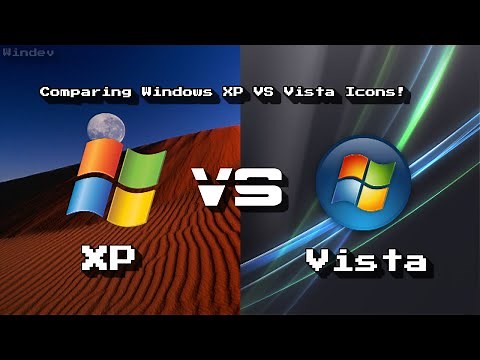 Comparing Windows XP VS Windows Vista Icons!