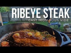 The Perfect Cast Iron Skillet Ribeye Steak - Sous Vide | THE BIG BITE