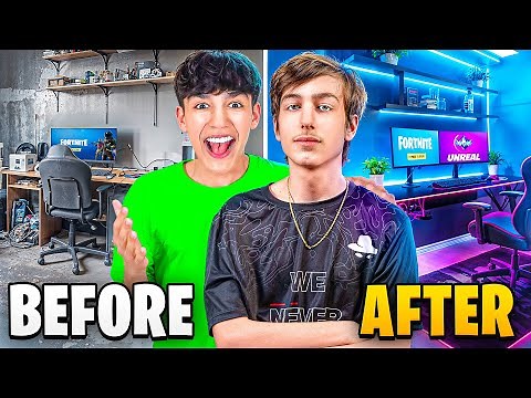 I Transformed Peterbot’s Setup Into His DREAM Gaming Setup…