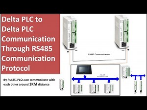RS485 Communication PLC to PLC| Delta PLC to PLC Communication| Two wire Communication| PLC link