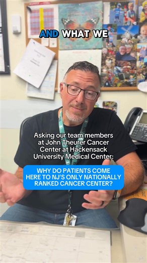 4.4K views · 91 reactions | We’re proud that John Theurer Cancer Center at Hackensack University Medical Center is New Jersey’s ONLY nationally ranked cancer center! We are so fortunate to be home to the latest innovations, cutting-edge research, exceptional patients and best-in-class care — and above all, our amazing team members. To celebrate, we asked them what sets us apart! | John Theurer Cancer Center at Hackensack University Medical Center | Facebook