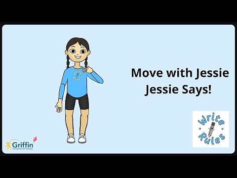 Move with Jessie Gross Motor Simon Says Write Rules GriffinOT