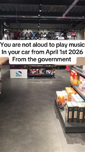 you are noy alloud to play music in your car from April 1St 2026 from the government #gov #government #1stapril #2026 #music