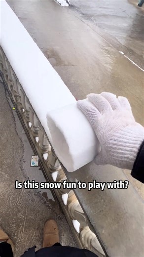 Is this snow fun to play with?#science #popular #usa #snow | snow