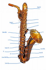 Tone-hole diagram to identify each note
