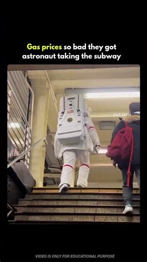 ⛽ Gas Prices So Bad… Astronaut Took the Subway 🚀😳
