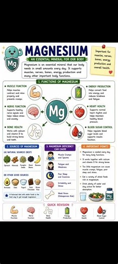 Magnesium (Mg) Explained | Functions, Sources & Deficiency |