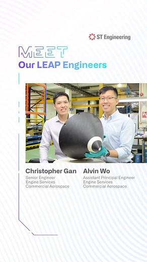 ✈️Decades of experience and a proven track record in aircraft engine solutions, coupled with our unwavering commitment to innovation 💡, empower us to provide the best possible support to our customers. Meet our engineers from the Engine Services line of business and hear their thoughts on working with the cutting-edge LEAP engines, as well as what keeps them motivated at work. ➡️Join us for a rewarding career: Link in Bio #STEngineering #Aerospace #CFMLEAP #Careers | ST Engineering