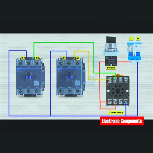 11K views · 170 reactions | Time Relay Controls Contactor | Delay Start Wiring Explained #fblifestyle | 퐄퐥퐞퐜퐭퐫퐨퐧퐢퐜 퐂퐨퐦퐩퐨퐧퐞퐧퐭퐬 | Facebook
