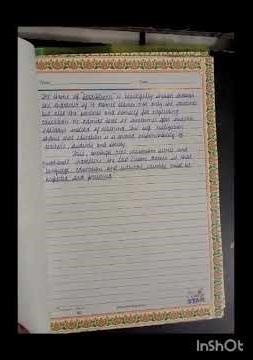 class 12th practicle file of the last lesson #english