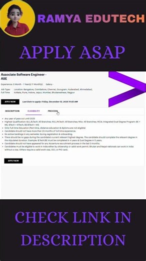 Accenture Latest Hiring Alert! Freshers Can Apply | Don’t Miss This!|check link in description