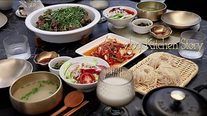 【kitchen story | 240924 | 中字】清爽韩式厨房：新购入餐具分享、做新鲜泡菜、牛尾炖菜、拌面