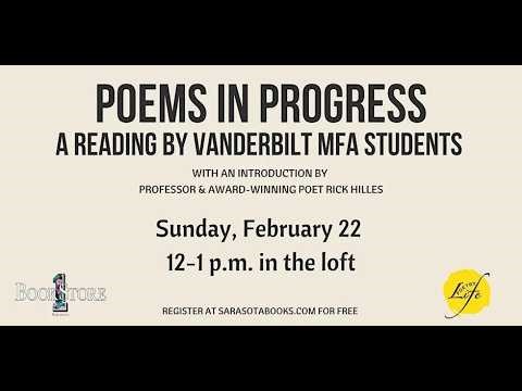 Poems in Progress: A Reading by Vanderbilt MFA Students