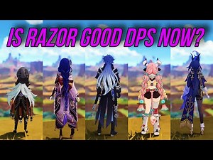Is Razor Good Electro DPS After The Buff!? Razor vs Flins vs Raiden Shogun!! [Genshin Impact]