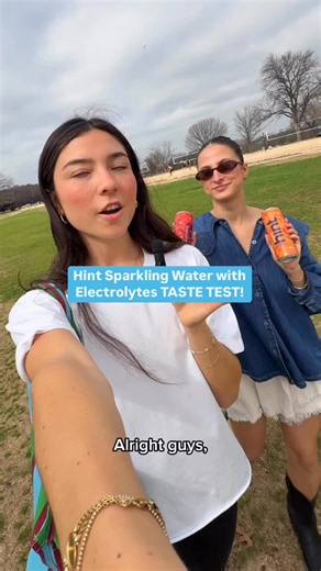 POV: You just discovered your new favorite sparkling water… 🤩 Which flavor are you most excited to try? Peach Raspberry, Lime, Tangerine, or Pink Grapefruit? 👀 #HintWater | Hint
