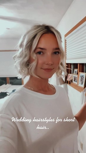 Beautiful Wedding Hair Ideas for Short Hair