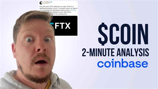 3-minute breakdowns: Coinbase stock analysis after FTX collapse