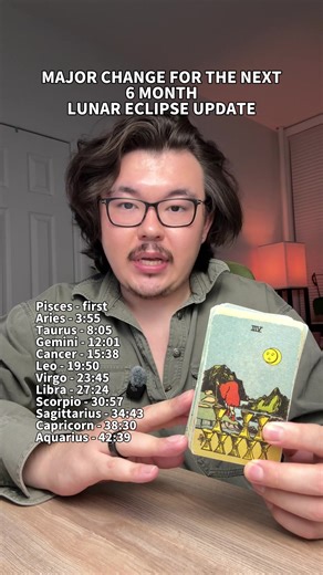 Lunar eclipse update! 6 spots left for personalized birth chart readings 🧡 #astrology #tarot