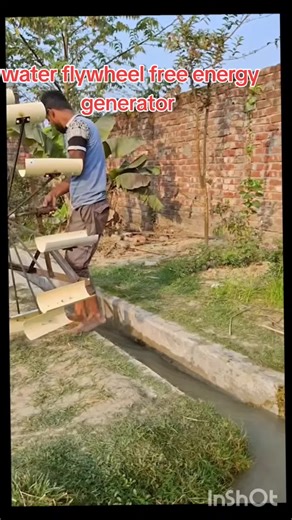 water flywheel free energy generator system #free #freeenergy #fyp #magnetic #perpetualmotion