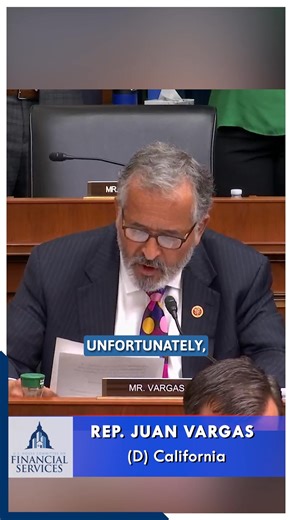 20 reactions | WATCH: Task Force on Monetary Policy, Treasury Market Resilience, and Economic Prosperity Ranking Member Congressman Juan Vargas' opening remarks at today's full Committee hearing: "[T]he Fed has been tasked by Congress with its dual mandate goals of achieving both maximum employment and stable prices. Unfortunately, this Administration has made accomplishing these goals more difficult." | House Committee on Financial Services | Facebook