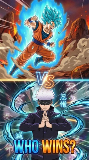 Goku vs. Gojo: The Ultimate Battle for Anime Supremacy! It’s the debate to end all debates: Old Gen GOAT vs. New Gen GOAT. Can Super Saiyan Blue power through Infinity, or is Goku getting trapped in the Unlimited Void? Stop scrolling and drop your winner in the comments below! Let the power-scaling war begin. #anime #goku #gojo #jujutsukaisen #dragonballsuper #dbzvsjjk #gojosatoru #supersaiyanblue #animebattle #whowins #powerscaling #manga #fyp #viral #animedebate | Rick's Gameplay