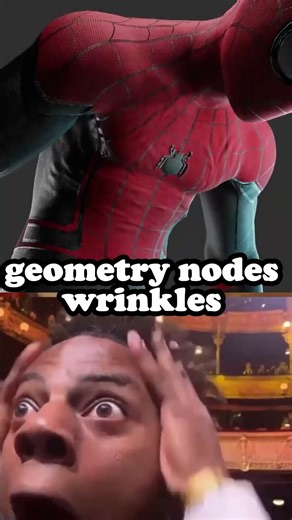 Blender Geometry nodes wrinkles by Cartesian Caramel