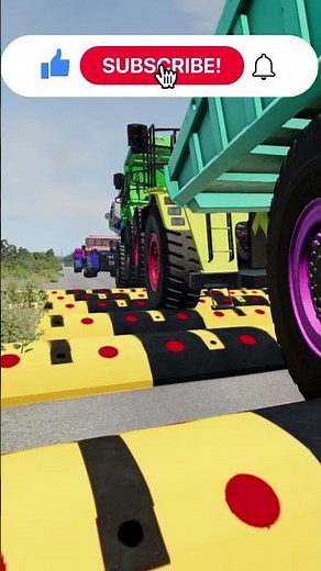 💥 The Biggest Semi Truck vs World's Hardest Speed Bumps