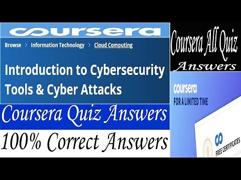 Introduction to Cybersecurity Tools & Cyber Attacks Coursera Quiz Answers, Week (1-4) All Answers