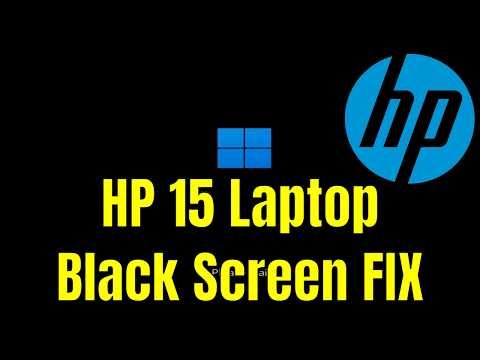 HP 15 Laptop - How To Fix Black Screen (But Turns On) [Solution]