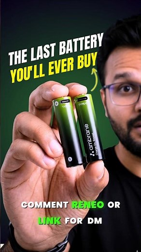 These Batteries Never Die — USB-C Rechargeable Batteries🔋 #amazonfinds