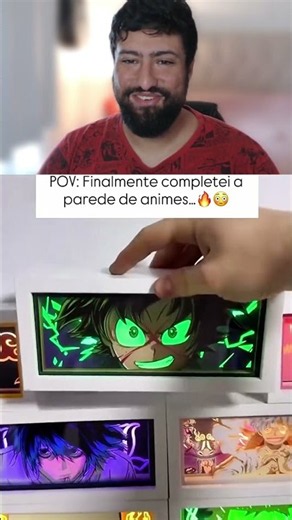 POV: Finalmente completei a parede de animes! 😍🔥 #anime