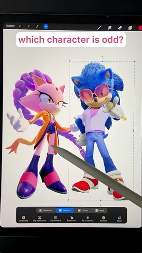 K-Pop x Sonic 3 | Guess who's odd one out 💜 | Digital Art #artstyle