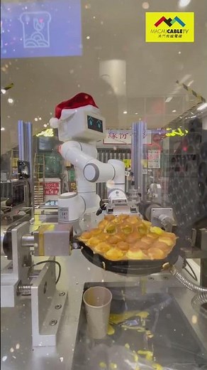 ROBI3 W001 Waffle Making Robot featured in Macau Cable TV (Dec 2020)