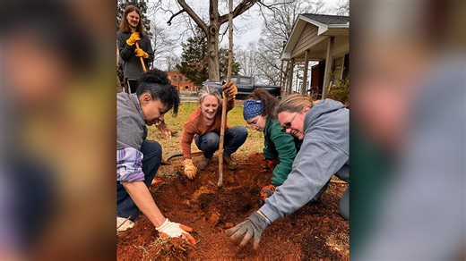 TreesUpstate and partners planting trees to celebrate SC Arbor Day