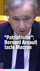 💥 "Patriotisme": Bernard Arnault tacle Macron | BFMTV