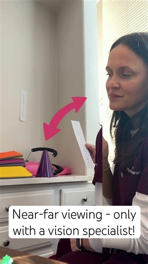 Convergence (near far) should be done with vision specialist guidance. #concussion #vestibularrehab