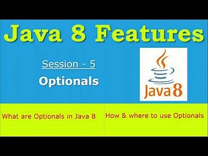 #5 - Java 8 - Optional | Usage with Examples #java #java8 #optional