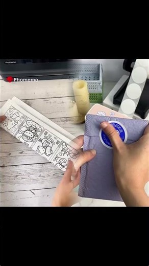 Make a coloring book with Phomemo M08F portable printer #phomemo #funmemolife