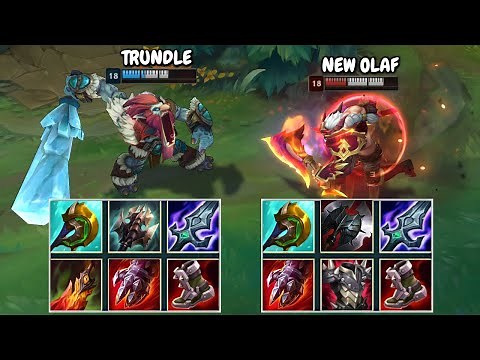 REWORKED OLAF vs TRUNDLE FULL BUILD FIGHTS & Best Moments!