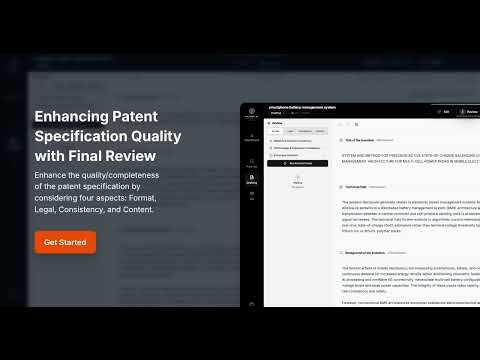 Enhancing Patent Specification Quality with Final Review