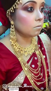 1M views · 10K reactions | Il BENGALI BRIDE II @debjani Ghosal A traditional wedding look for the daughter of the singing maestro ANUP GHOSAL ❤️❤️ MUKUT Shola Ghar | Anubrati's Makeup Studio | Facebook