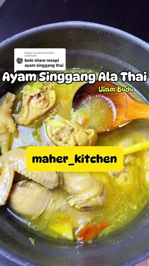 Resipi Ayam Singgang Ala Thai yang Sedap dan Mudah