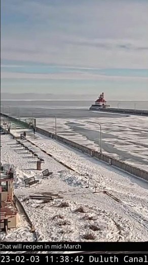 Duluth canal cam timelapse - 2023/02/02