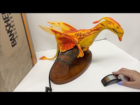 Disney Parks Avatar Banshee Yellow Animated Shoulder Mount Dragon Puppet demo