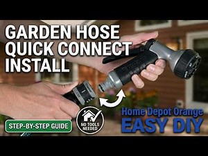 Garden Hose Quick Connect Install - EASY DIY