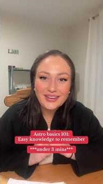 Astro basics 101 *PART 3* #astro #information #easy #learning